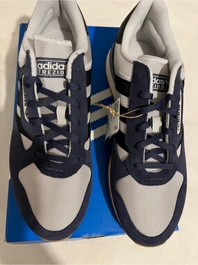 adidas TREZIOD 2 Navy and White Retro Runner Sneakers